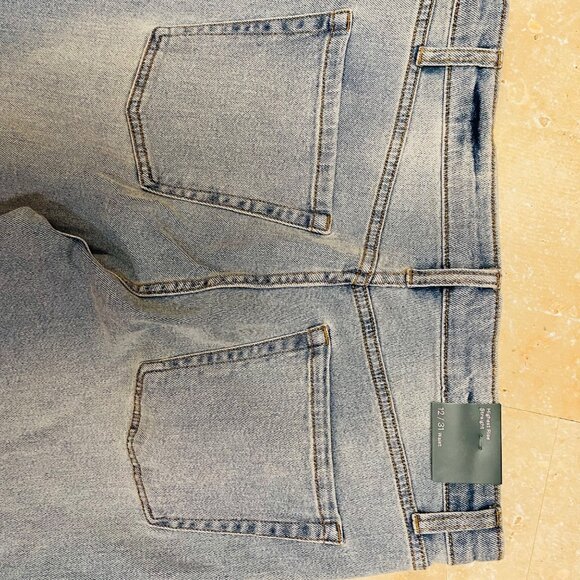 Wild Fable Womens Straight Leg Jeans Distressed  Blue Distressed Pockets High Ri - Picture 12 of 12